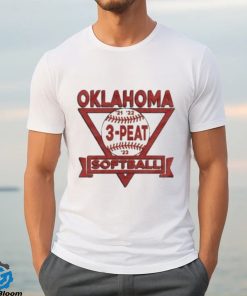 Official oklahoma 3 Peat Vintage Softball T Shirt 3 Official oklahoma 3 Peat Vintage Softball T Shirt