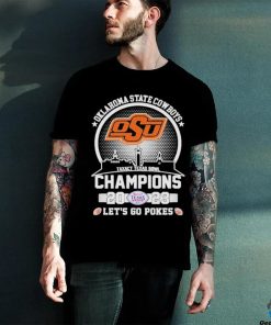 Official oklahoma State Cowboys Skyline 2023 Taxact Texas Bowl Champions Let’s Go Pokes T Shirt