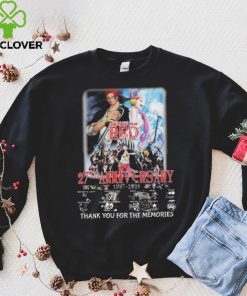 Official one Piece Red 27th Anniversary 1997 2024 thank you for the memories Signatures Shirt