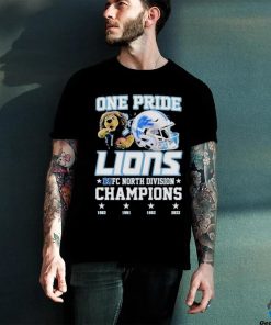 Official one Pride Detroit Lions NFC North Division Champions 2023 T Shirt