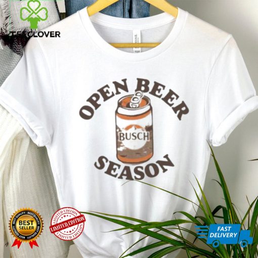 Official open Beer Season Can Military Green shirt