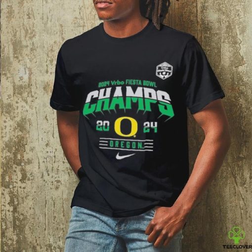 Official oregon Ducks Nike Youth 2024 Fiesta Bowl Champions Locker Room T Shirt