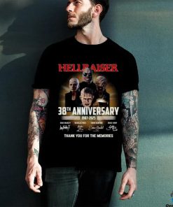 Official original Hellraiser 38th Anniversary 1987 2025 Thank You For The Memories Signatures Shirt