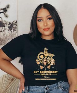Official ozzy Osbourne 56th Anniversary 1967 – 2023 Signature Thank You For The Memories T Shirt