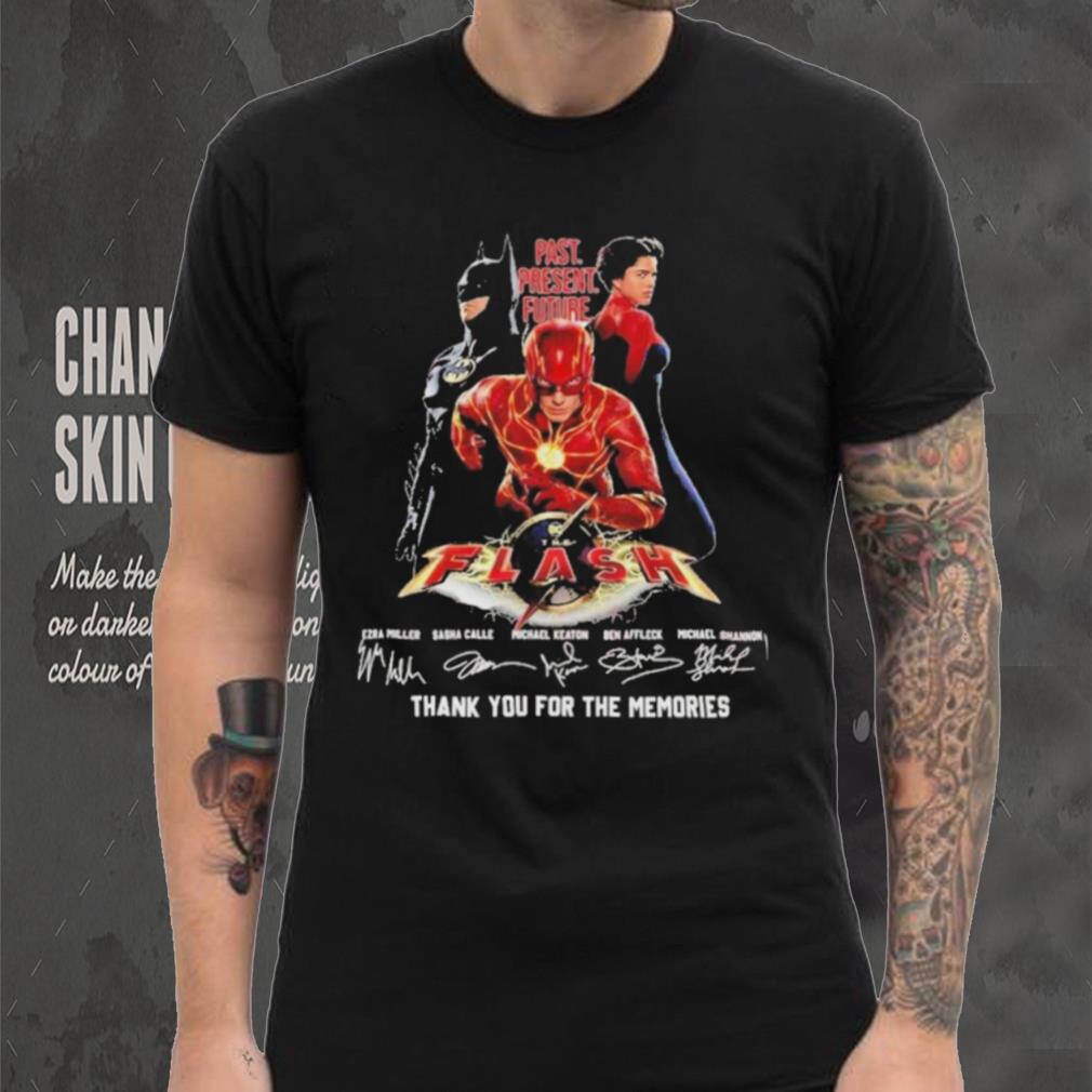 Official past Present Future The Flash Thank You For The Memories T Shirt Official past Present Future The Flash Thank You For The Memories T Shirt