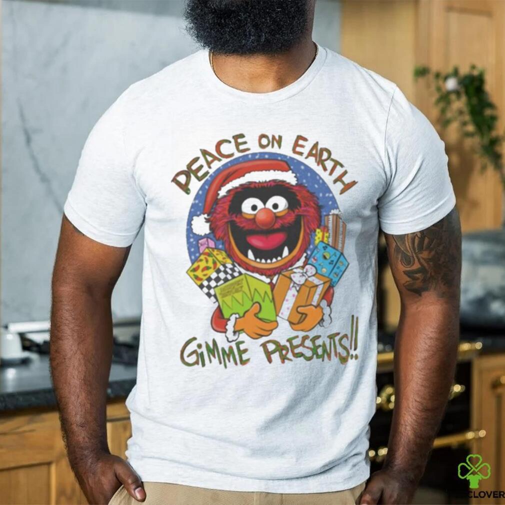 Official peace On Earth Gimme Presents T Shirt Official peace On Earth Gimme Presents T Shirt