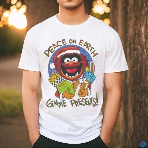 Official peace On Earth Gimme Presents T Shirt