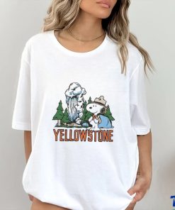 Official peanuts Snoopy x Yellowstone National Park shirt