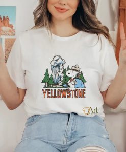 Official peanuts Snoopy x Yellowstone National Park shirt