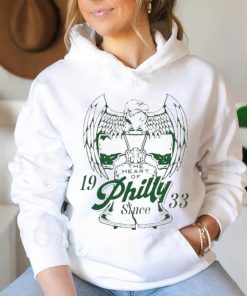 Official philadelphia Eagles The Heart Of Philly Since Grey 1933 shirt 2 Official philadelphia Eagles The Heart Of Philly Since Grey 1933 shirt