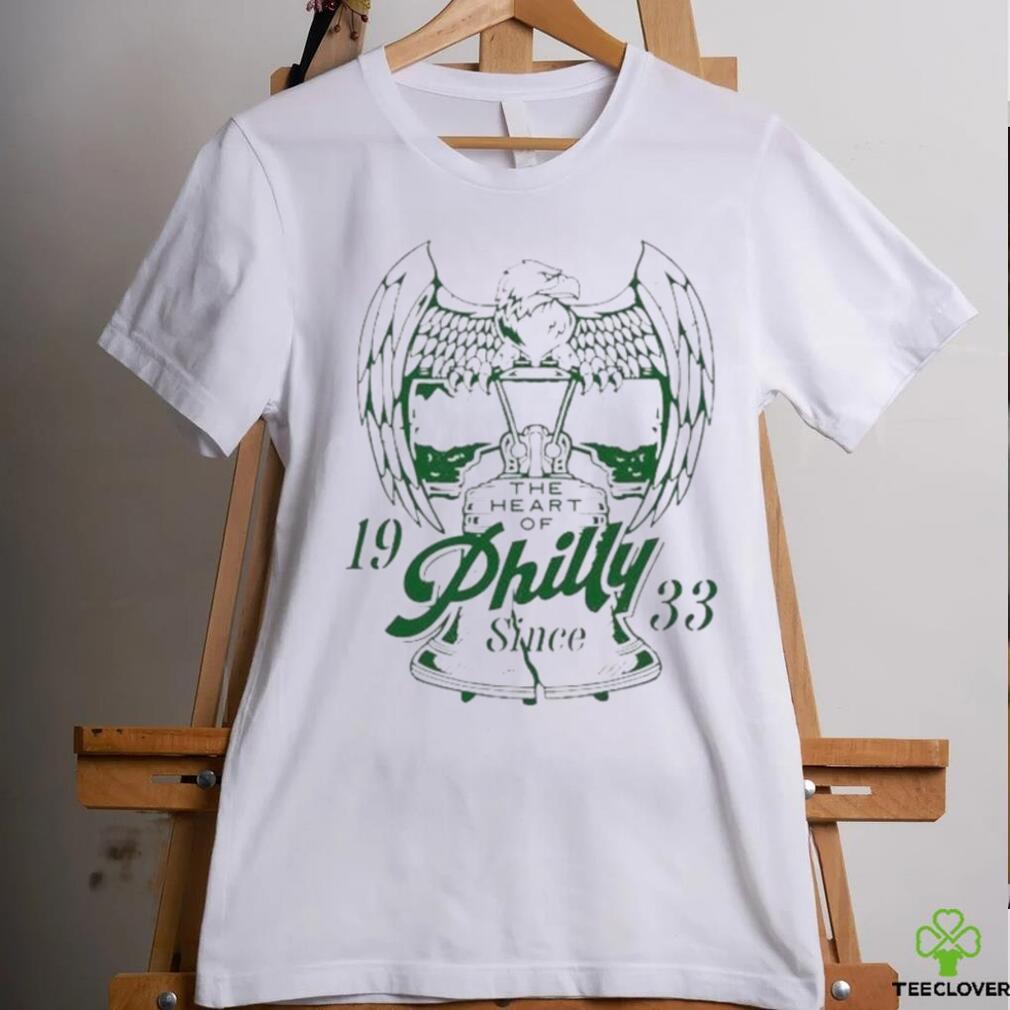 Official philadelphia Eagles The Heart Of Philly Since Grey 1933 shirt Official philadelphia Eagles The Heart Of Philly Since Grey 1933 shirt