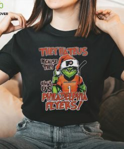 Official philadelphia Flyers Grinch They Hate Us Because They Ain’t Us T Shirt