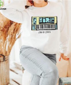 Official piano keyboard the lord of synth shirt