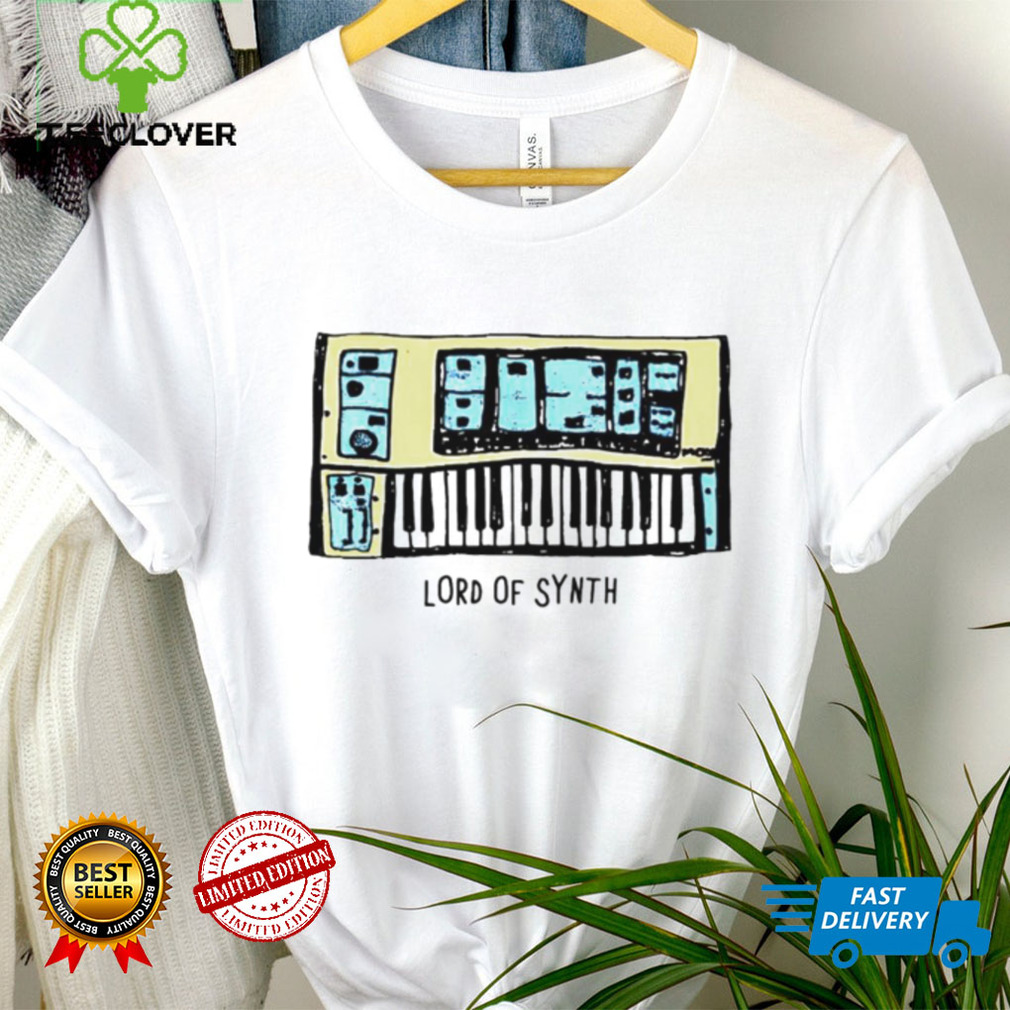 Official piano keyboard the lord of synth shirt Official piano keyboard the lord of synth shirt