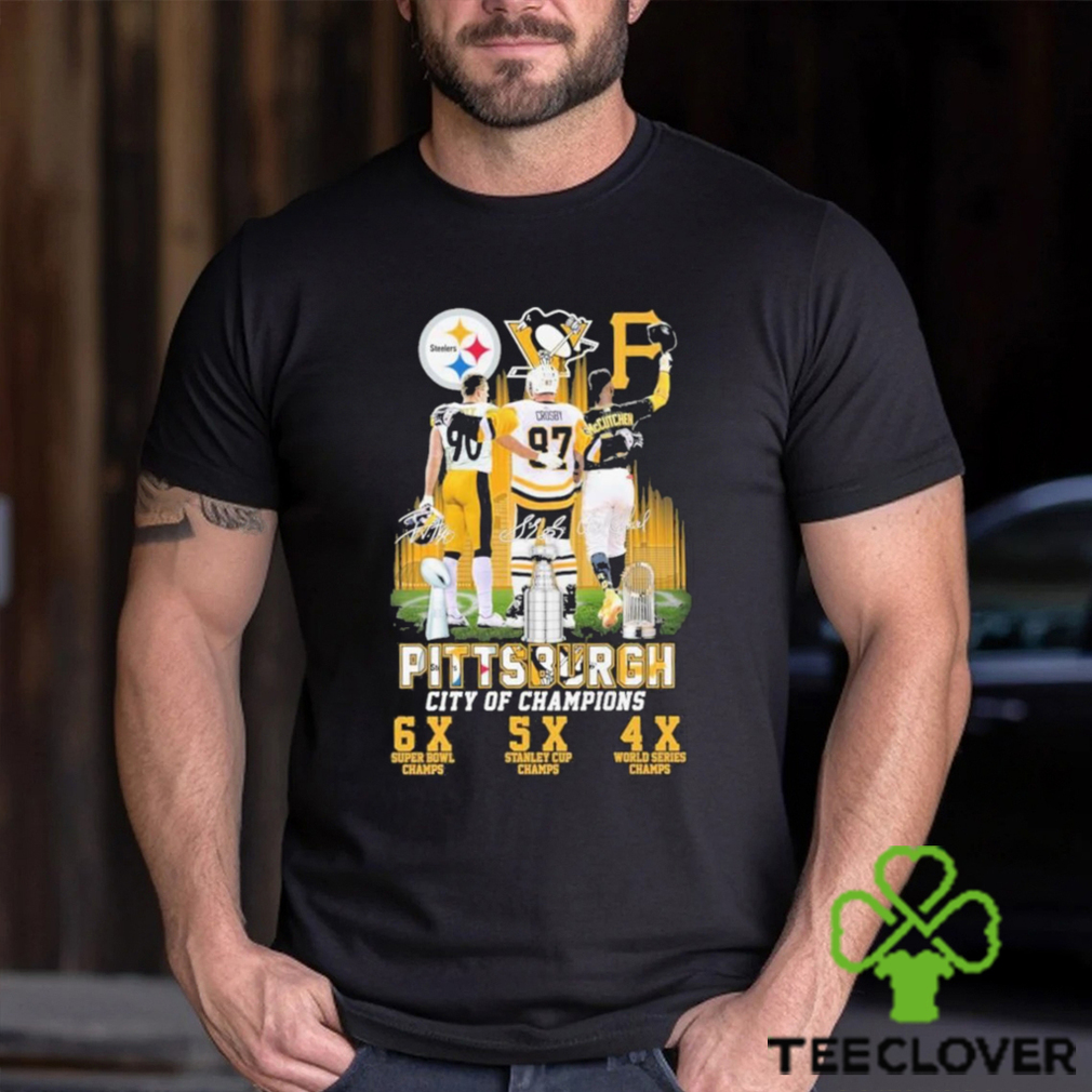 Official pittsburgh City Of Champions Steelers Penguins Pirates Shirt Official pittsburgh City Of Champions Steelers Penguins Pirates Shirt
