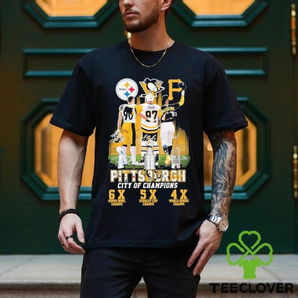 Official Logo Pittsburgh Steelers Penguins Pirates City Champions shirt,  hoodie, longsleeve, sweatshirt, v-neck tee