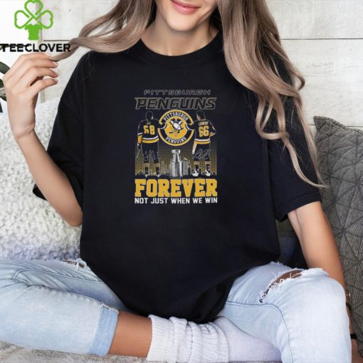 Official pittsburgh Penguins Jaromir Jagr And Mario Lemieux Forever Not Just When We Win Signatures Shirt