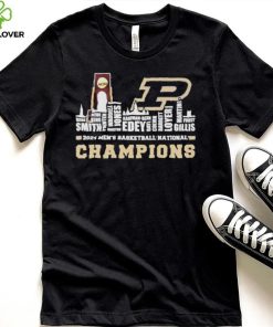 Official purdue 2024 Roster With NCAA Champions Trophy Cup Shirt