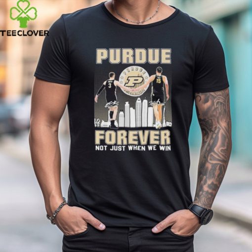 Official purdue Boilermakers Braden Smith And Zach Edey Forever Not Just When We Win Signatures Shirt