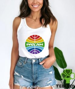 Official rainbow logo pan am T shirts