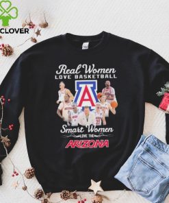 Official real women love basketball smart women love the Arizona shirt