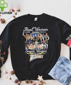 Official real women love basketball smart women love the warriors shirt