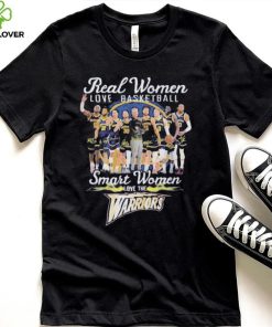 Official real women love basketball smart women love the warriors shirt