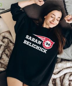 Official saban Belichick ’24 alabama And New England Patriot Logo Shirt