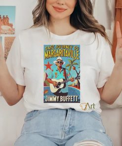 Official safe Journey To Margaritaville Jimmy Buffett T Shirt