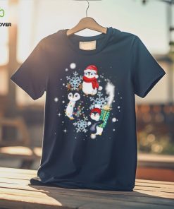 Official santa Penguin Diamond Snow Flower Christmas T Shirt