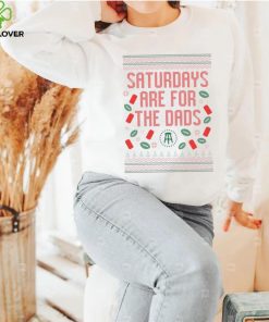 Official saturdays are for the dads ugly christmas sweater