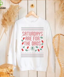 Official saturdays are for the dads ugly christmas sweater