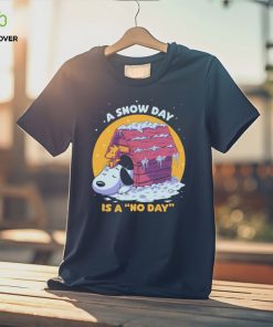 Official snoopy And Woodstock A Snow Day Is A No Day Merry Christmas Shirt