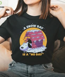 Official snoopy And Woodstock A Snow Day Is A No Day Merry Christmas Shirt