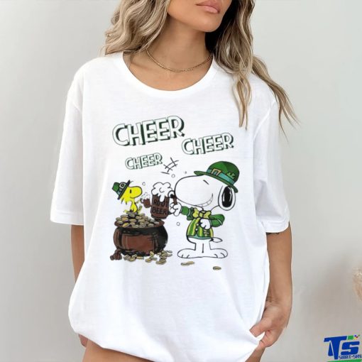 Official snoopy And Woodstock Cheer Cheer Beer St Patrick’s Day 2024 Shirt