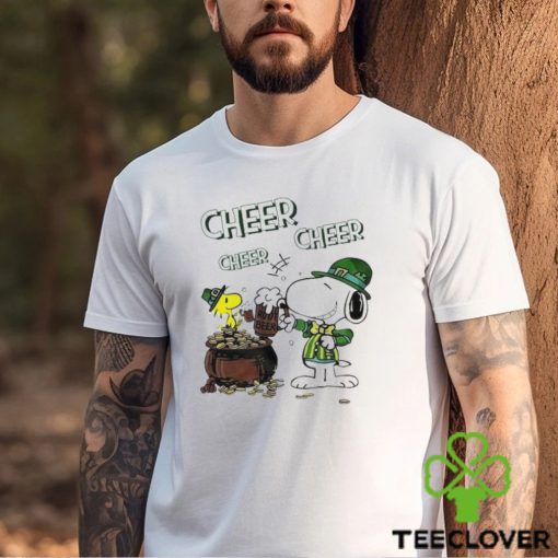 Official snoopy And Woodstock Cheer Cheer Beer St Patrick’s Day Shirt
