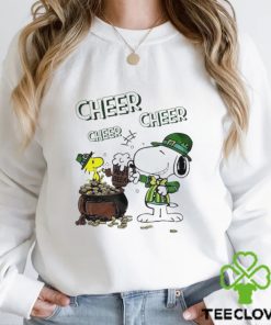 Official snoopy And Woodstock Cheer Cheer Beer St Patrick's Day Shirt