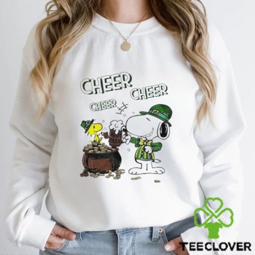 Official snoopy And Woodstock Cheer Cheer Beer St Patrick’s Day Shirt