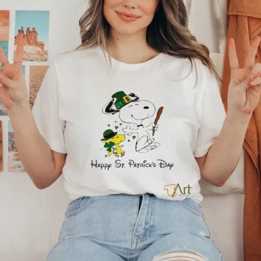 Official snoopy And Woodstock Happy St Patrick’s Day 2024 Shirt