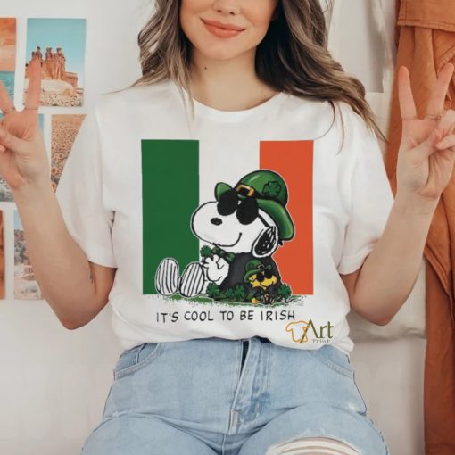 Official snoopy And Woodstock It’s Cool To Be Irish St Patrick’s Day Shirt