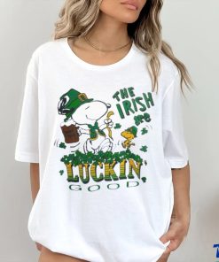 Official snoopy And Woodstock The Irish Are Luckin’ Good St Patrick’s Day Shirt