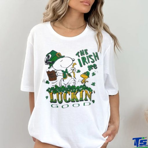 Official snoopy And Woodstock The Irish Are Luckin’ Good St Patrick’s Day Shirt