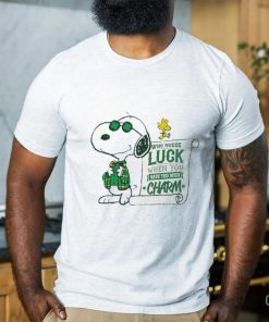 Official snoopy And Woodstock Who Needs Lucky Charm St Patrick’s Day Shirt