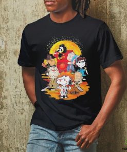 Official snoopy Peanuts horror movies halloween T shirt