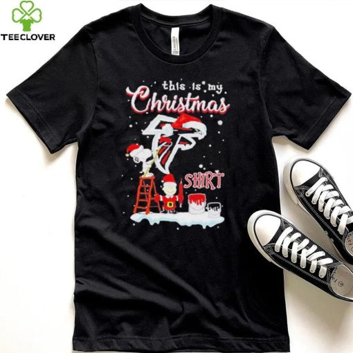 Official snoopy and Charlie Brown NFL Atlanta Falcons This Is My Christmas T Shirt