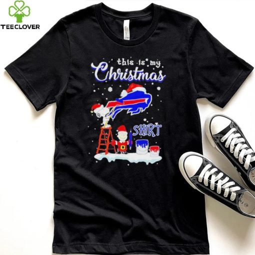 Official snoopy and Charlie Brown NFL Buffalo Bills This Is My Christmas T Shirt