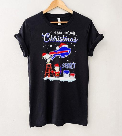 Official snoopy and Charlie Brown NFL Buffalo Bills This Is My Christmas T Shirt