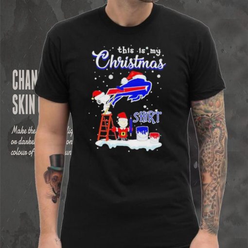 Official snoopy and Charlie Brown NFL Buffalo Bills This Is My Christmas T Shirt