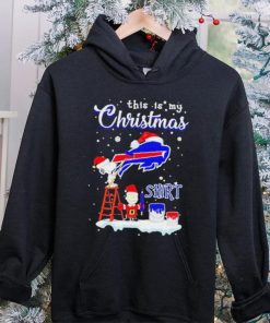 Official snoopy and Charlie Brown NFL Buffalo Bills This Is My Christmas T Shirt