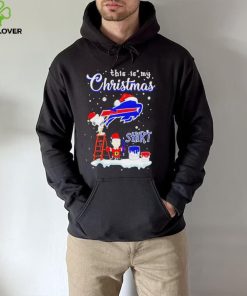 Official snoopy and Charlie Brown NFL Buffalo Bills This Is My Christmas T Shirt